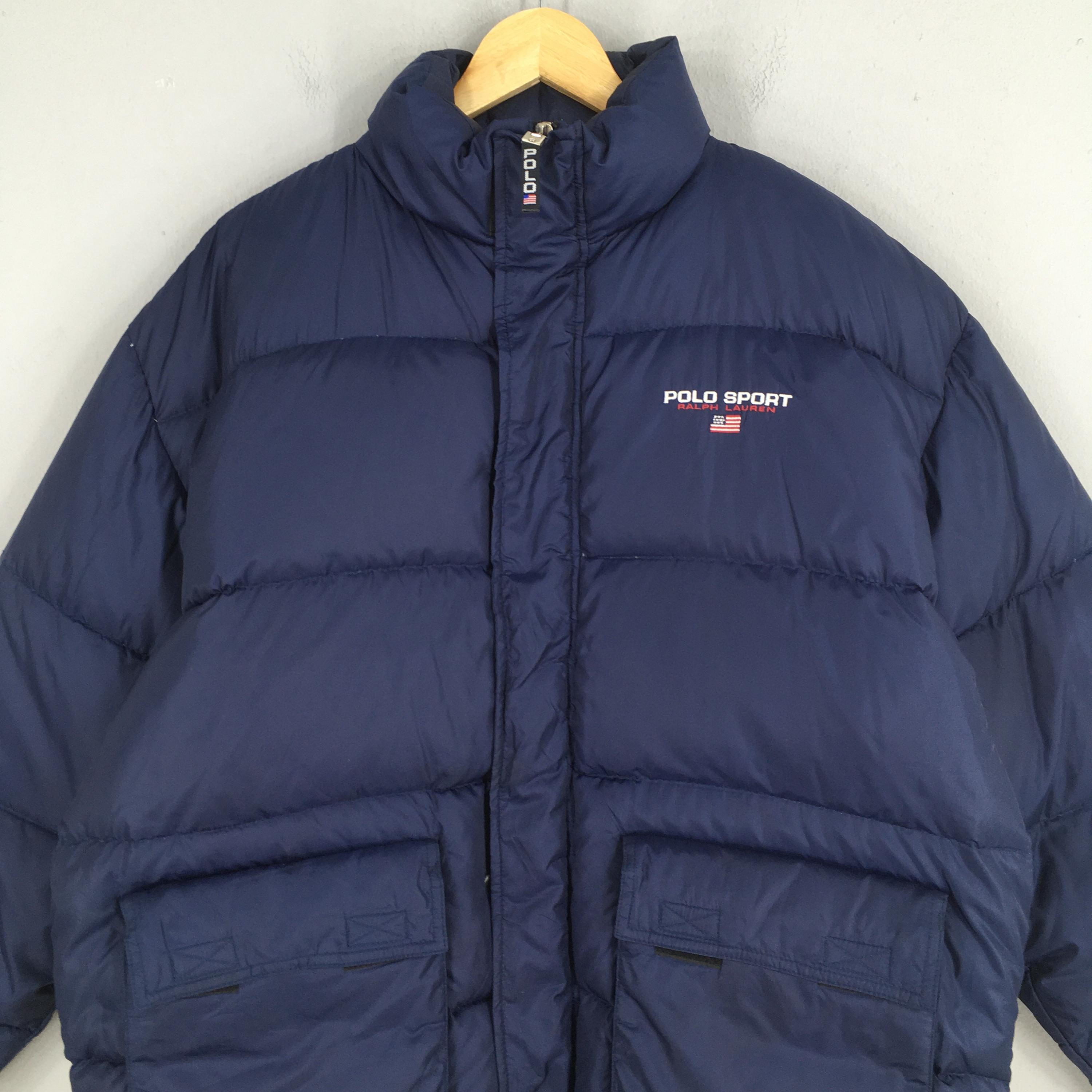 Vintage 90's Polo Sport Puffer Bomber Jacket Medium Polo Ralph