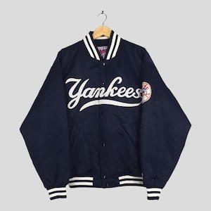 Vintage 90s Distressed New York Yankees Baseball Satin