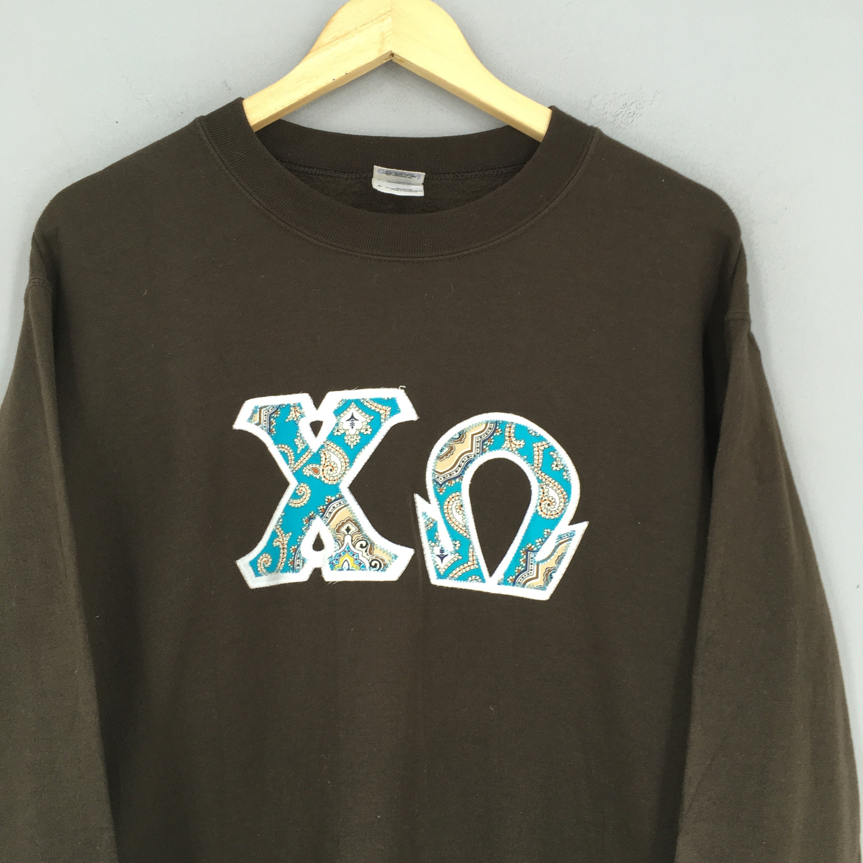 Vintage Go Greek Chic ΧΩ Chi Omega Letters Sweatshirt Small - Etsy