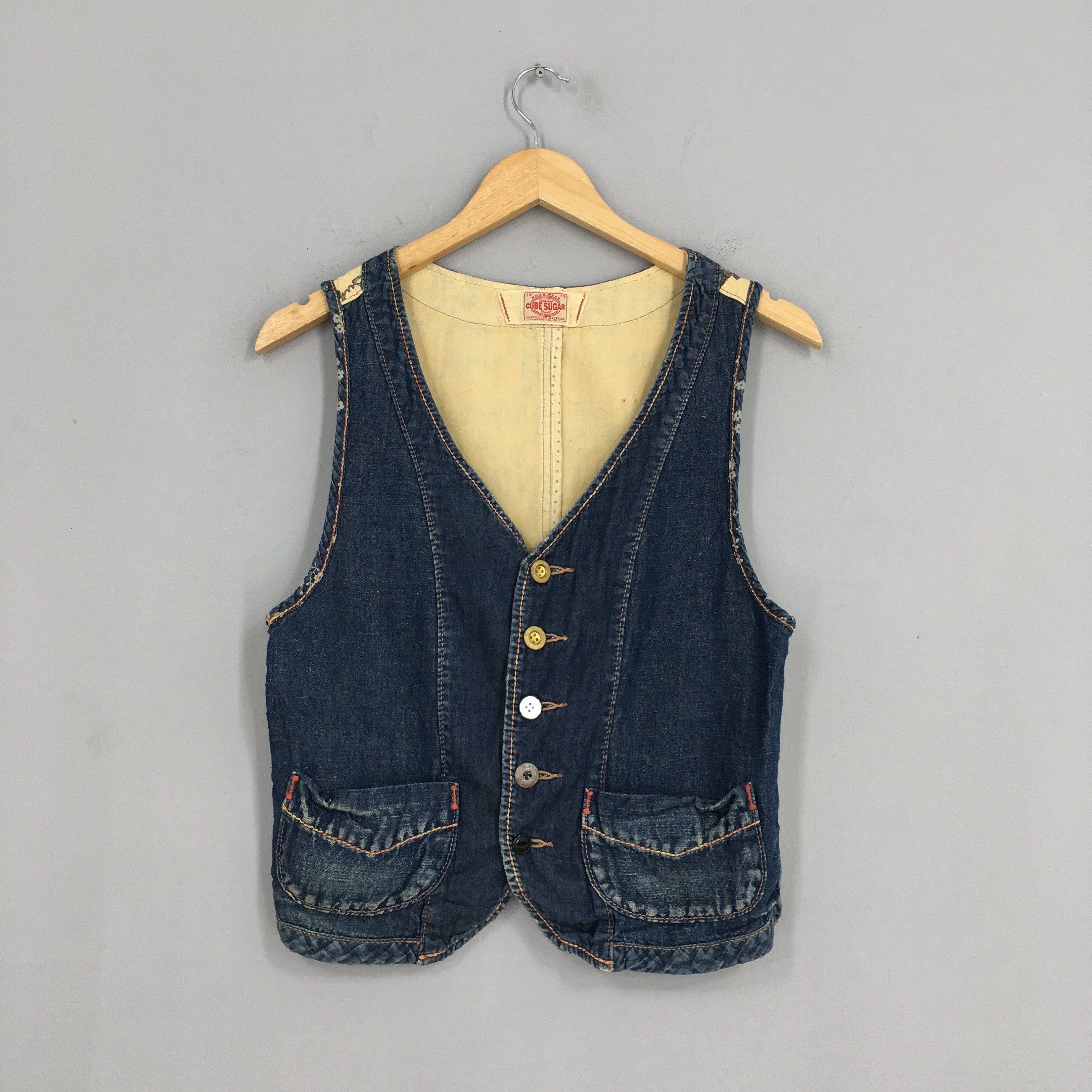 Denim Vest Ladies Jacket Small Vintage 