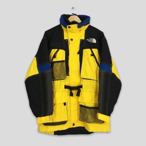 Vintage 90&#39;s The North Face Skiwear Hoodie Jacket Large North Face Ski Wear Yellow Jacket North Face Tnf Skiing Parka Bomber Size L
