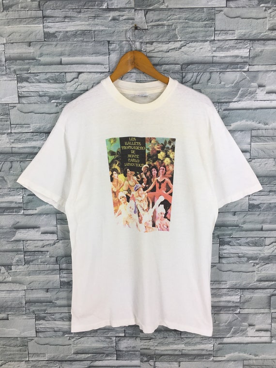Vintage 80s 42nd Street Musical Opera White T shir