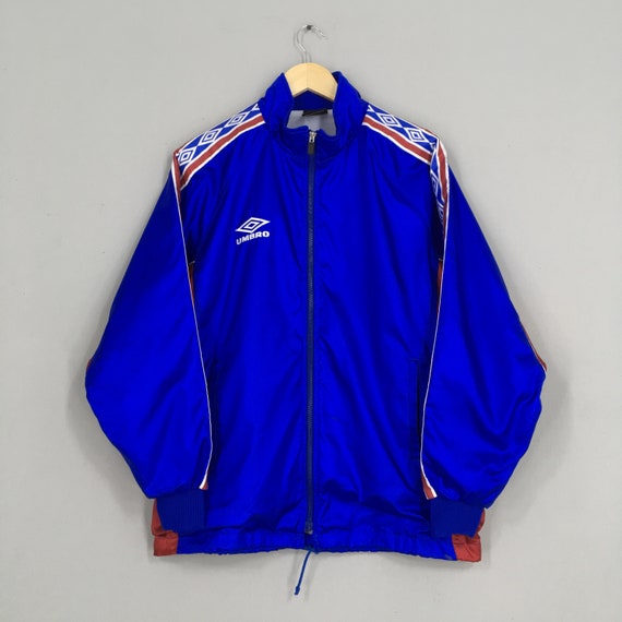 Vintage 90's Umbro Windbreaker Jacket Large Blue S