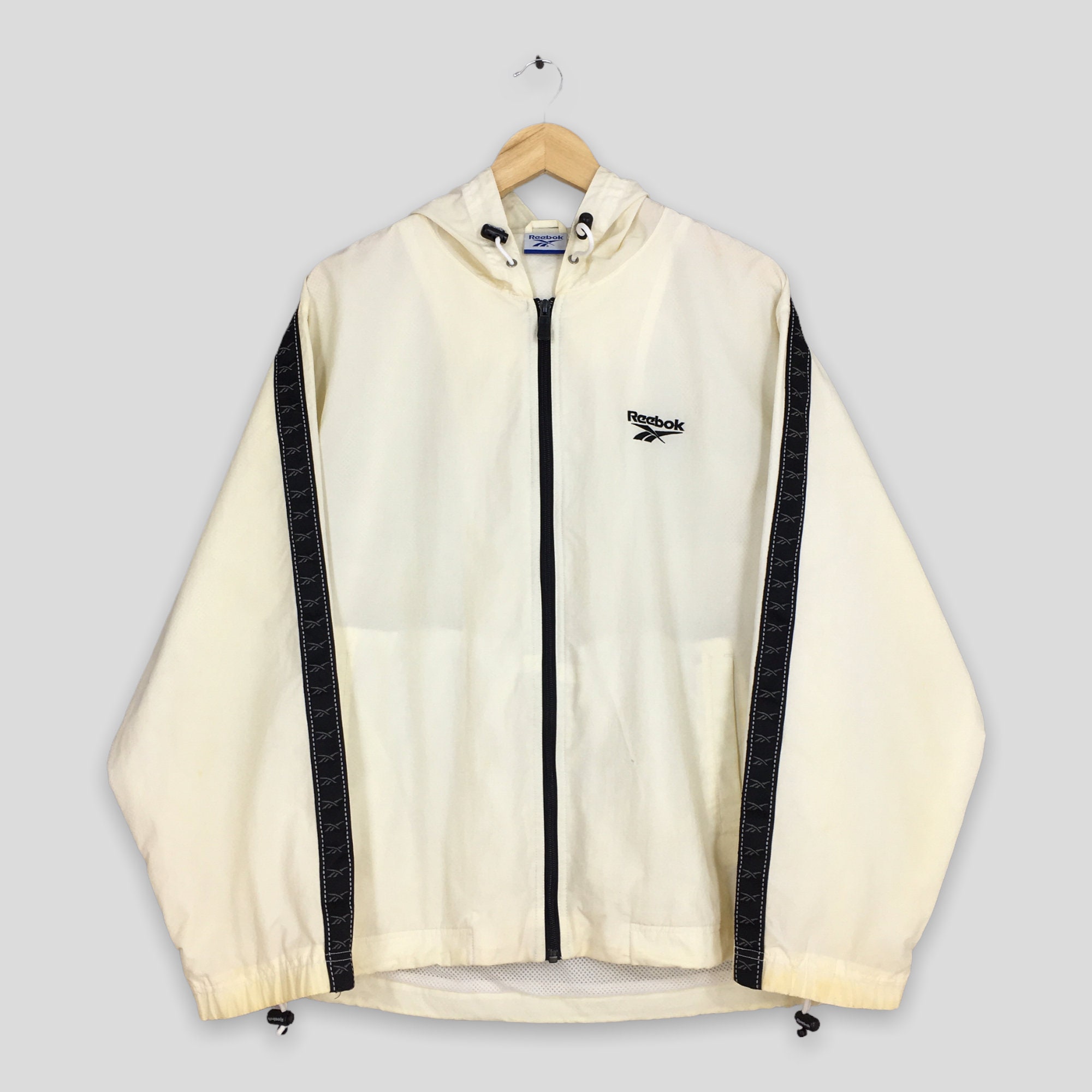Vintage 90's Reebok Windbreaker Jacket Large Reebok Sportswear