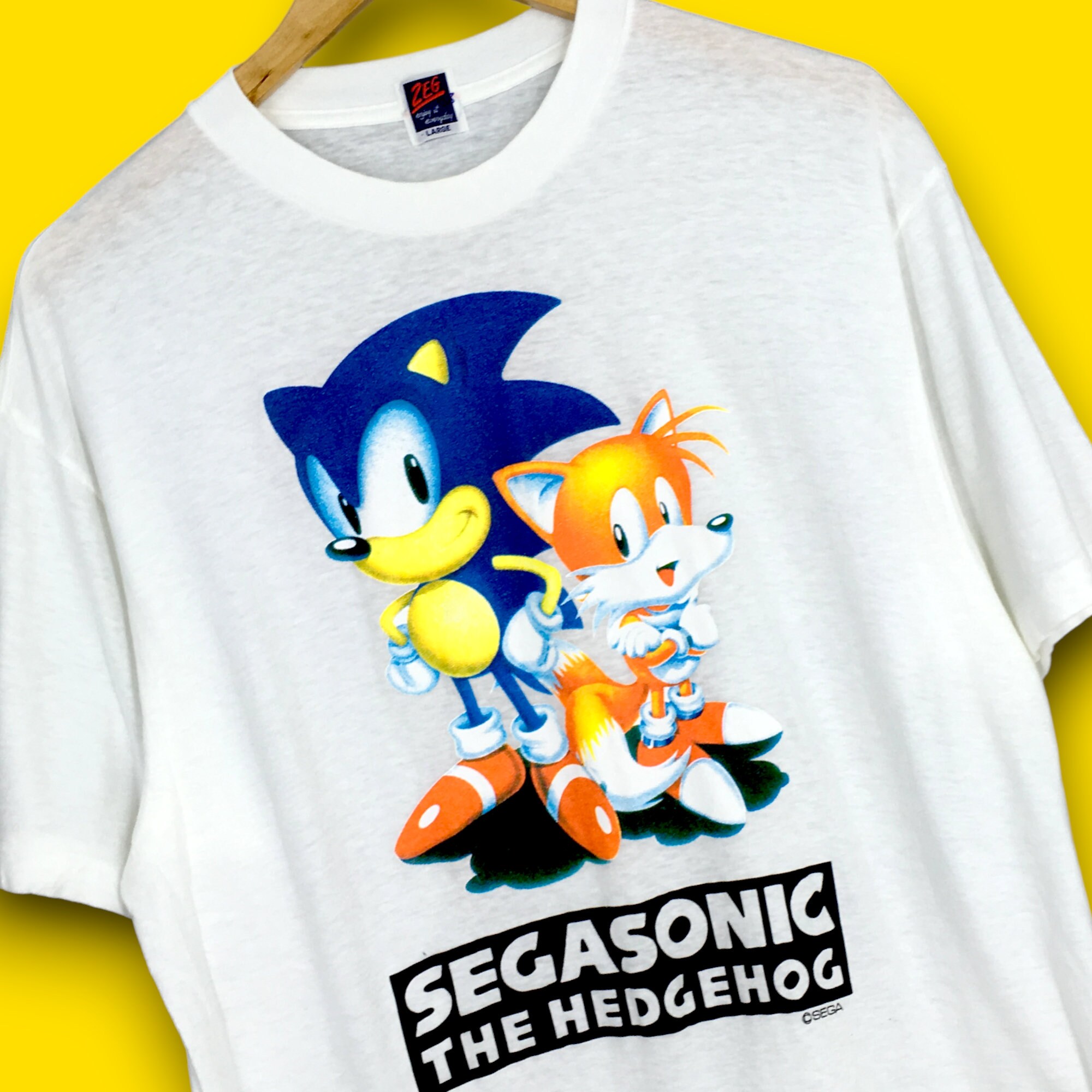 Sonic Classic Head Unisex T-Shirt The Hedgehog Sega – Fancy Dress For You