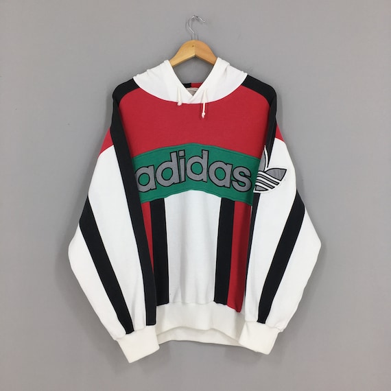 Vintage Adidas Trefoil Sweatshirt Hoodie Large 90s