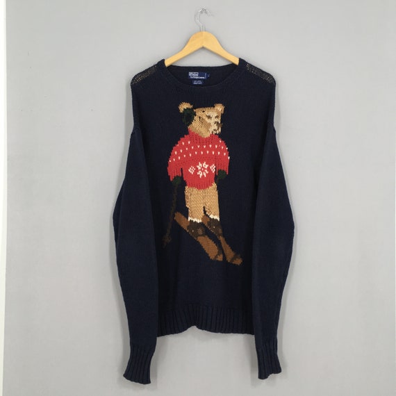 Vintage 90's Polo Bear Ralph Lauren Knitwear Linen - Etsy