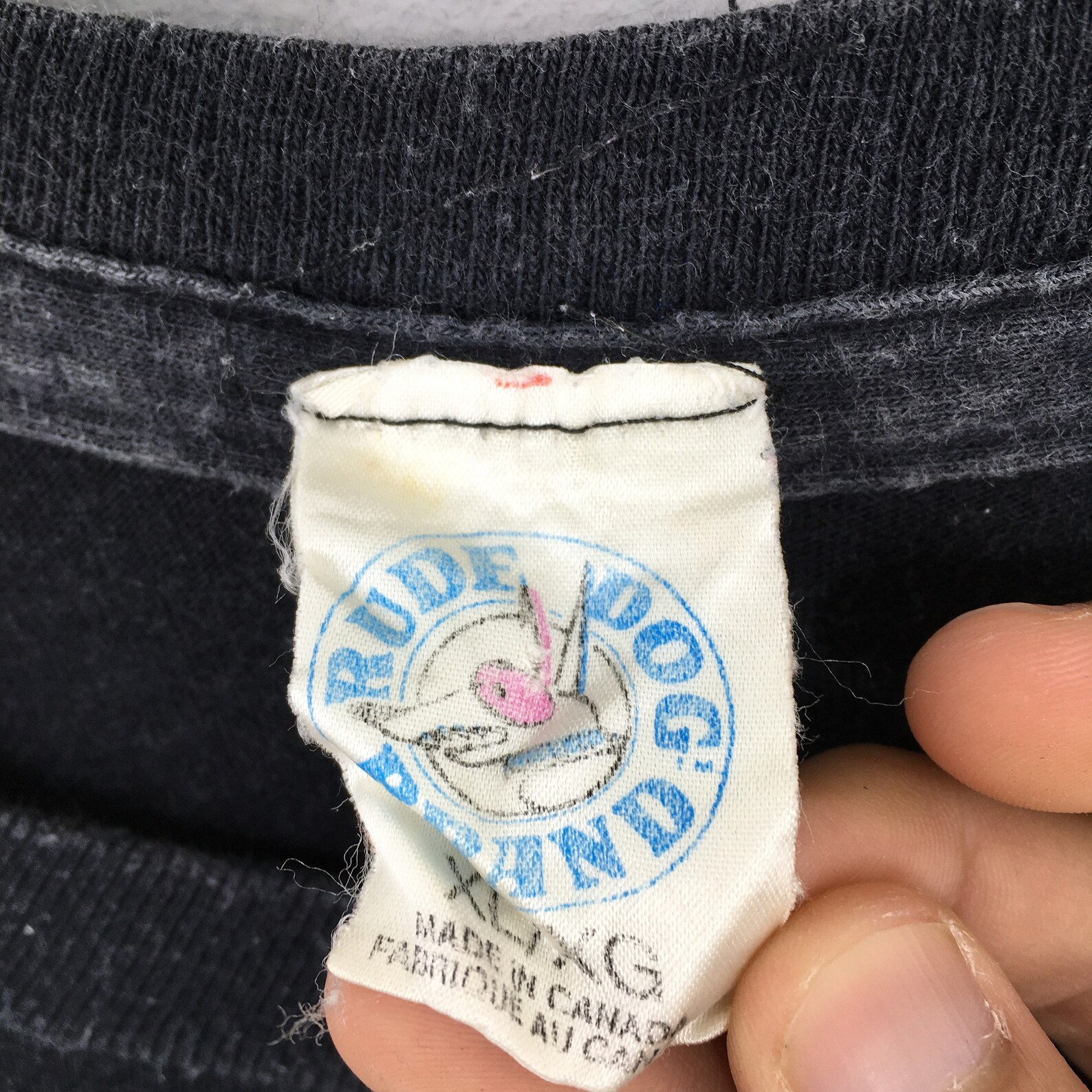 Vintage 90er Jahre Rude Dog Sez Surf Black T Shirt XLarge Have Etsy