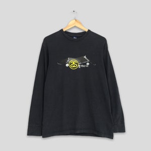 Vintage 90s Stussy Usa Skateboarding Deck Trucker T shirt Medium Stussy Usa Thrasher Stussy Pump It Up Black Longsleeve Tees Size M