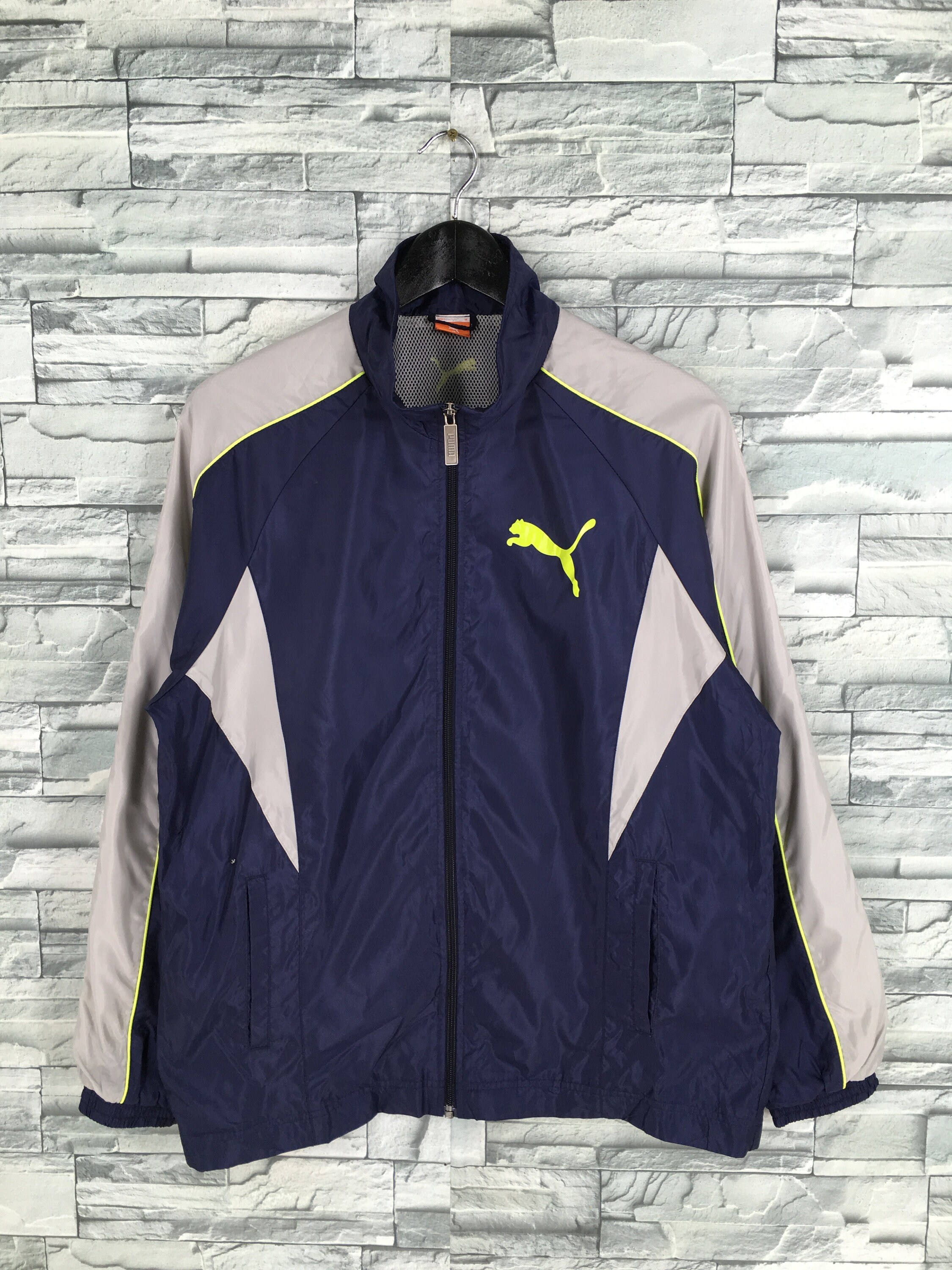 Puma Sports Windrunner Blue Jacket Medium Vintage 90s Puma | Etsy