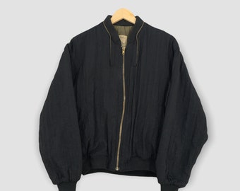 Houston US Air Force Bomber Jacket Type B-15D Medium Vintage 80's Flight Jacket Japanese Houston Military Jacket Black Zipper Jacket Size M