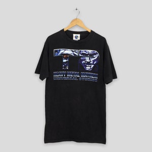 Vintage 90's Terminator 2 Arnold Heavy Metal Mayhem T shirt Medium T2 Terminator Universal Studio Action Movies Black Tees Size M