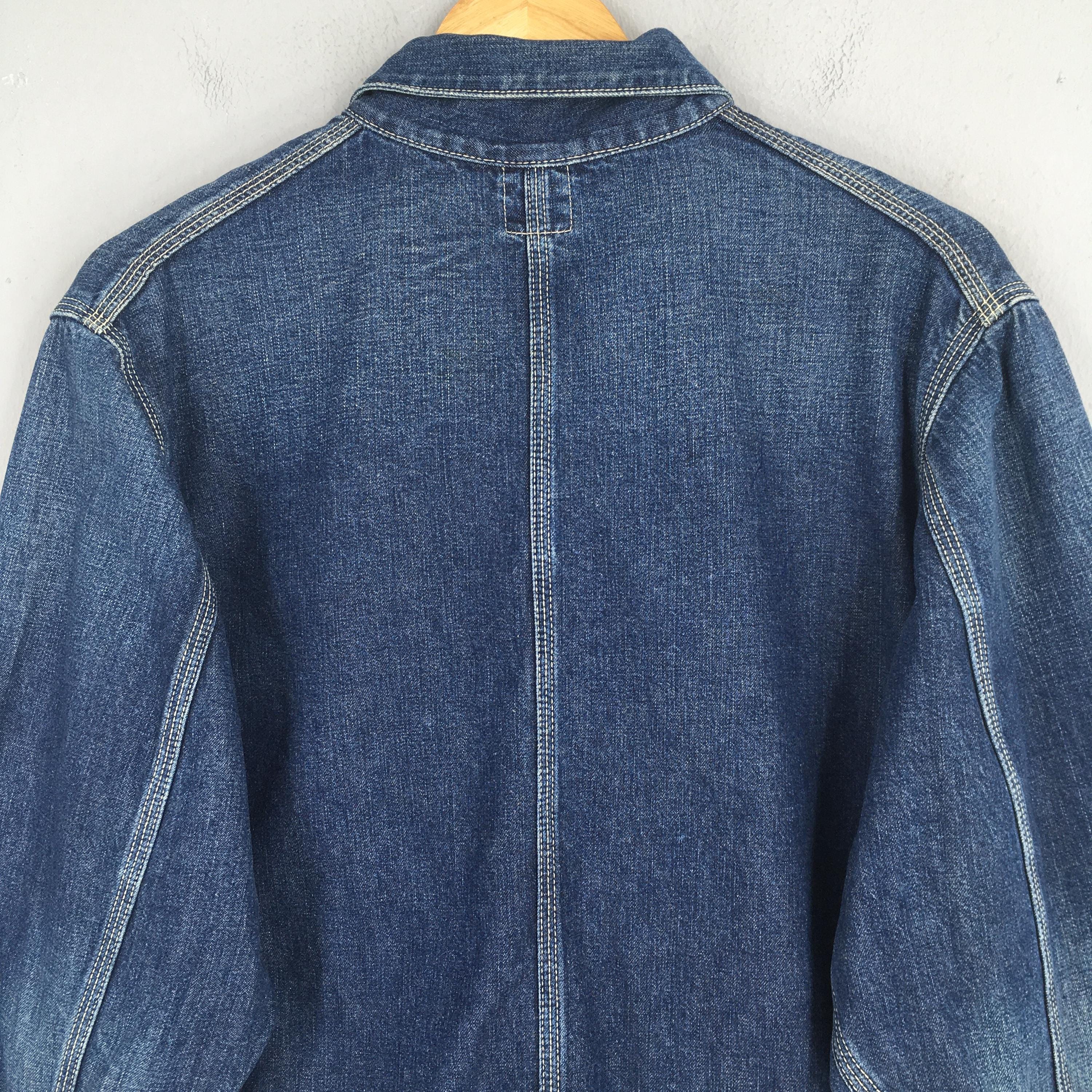 Vintage 90's Lee Sanforized Denim Worker Jacket Medium Lee Jeans