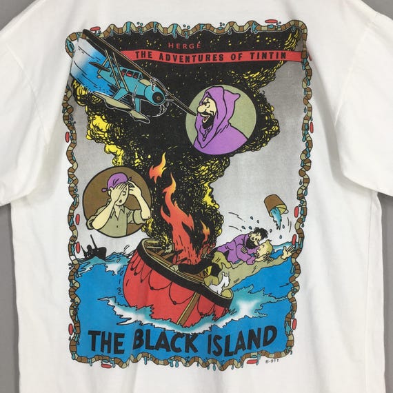 Vintage 1990's the Adventures of Tintin the Black Island Cartoon