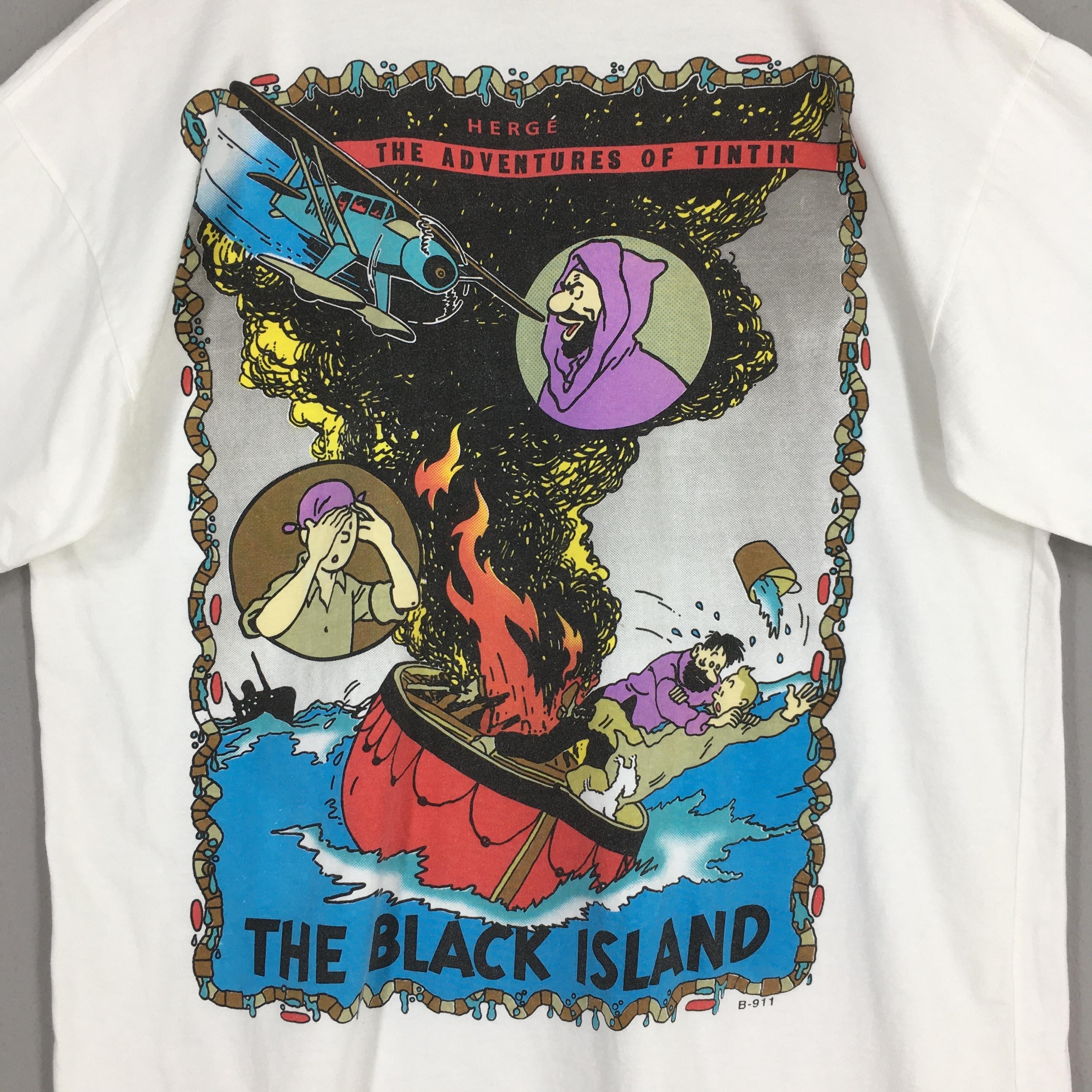 Vintage 1990's the Adventures of Tintin the Black Island Cartoon