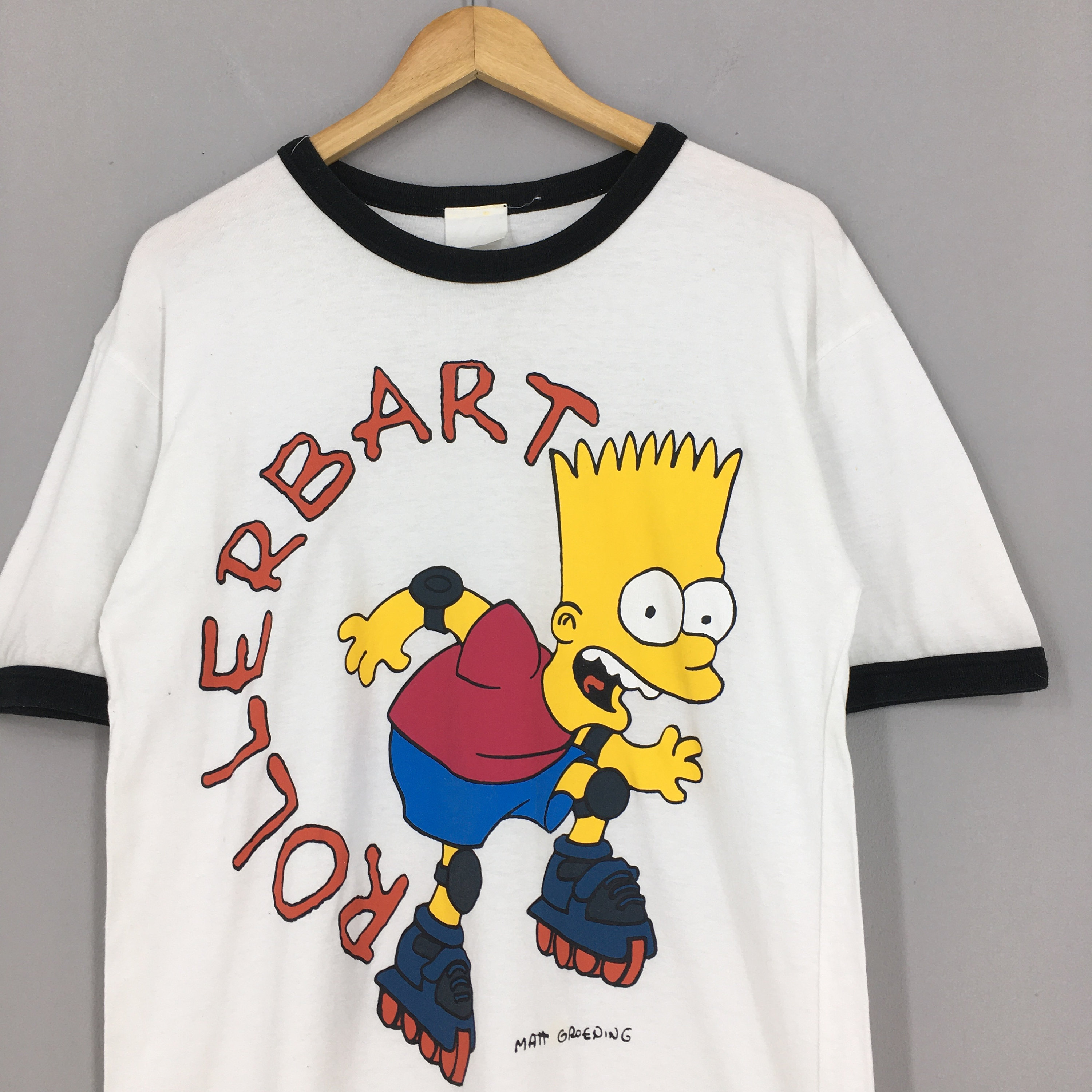 Vintage Bart Simpson Rollerbart Cartoon T Shirt Medium - Etsy