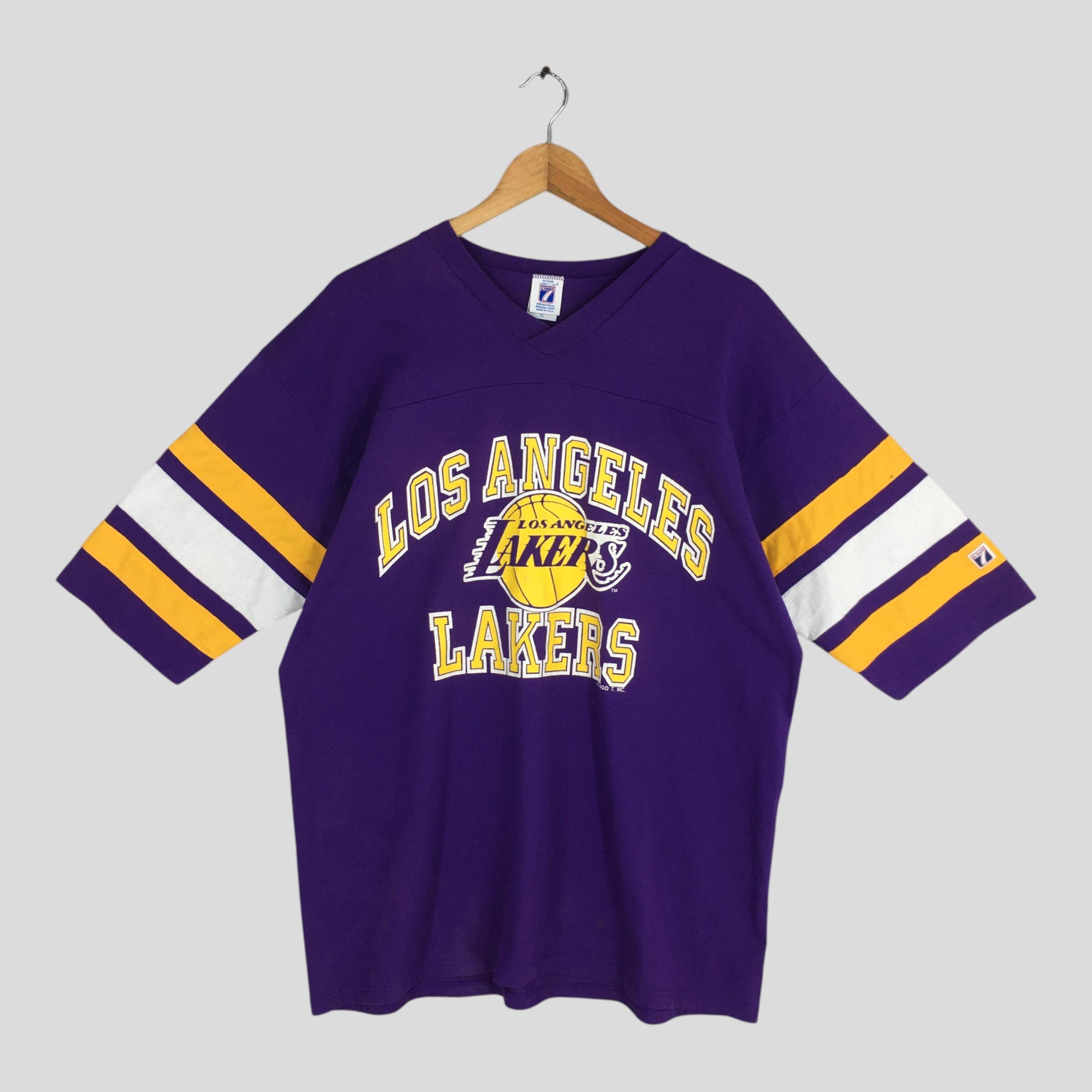 Vintage 90s Los Angeles Lakers NBA Purple T Shirt Xlarge LA Lakers 