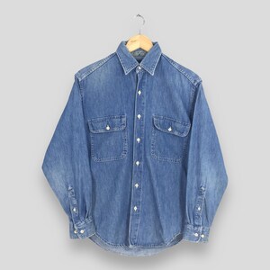 Vintage Gap Denim Blue Shirt XSmall 1990s Gap Plain Blue Denim Shirt Gap Jeans Long-sleeve  Gap Jeans Button Down Oxfords Size XS