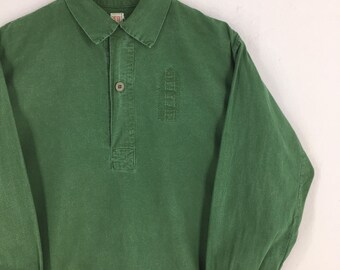 Vintage 1970s 70s M59 Swedish Army Military Shirt Large