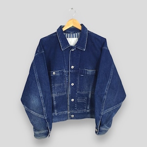 Issey Miyake Denim Jacket - Etsy Issey Miyake Denim Jacket - Etsy