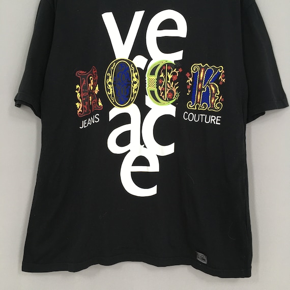 Vintage 90's Gianni Versace Rock Tshirt Medium Ve… - image 3