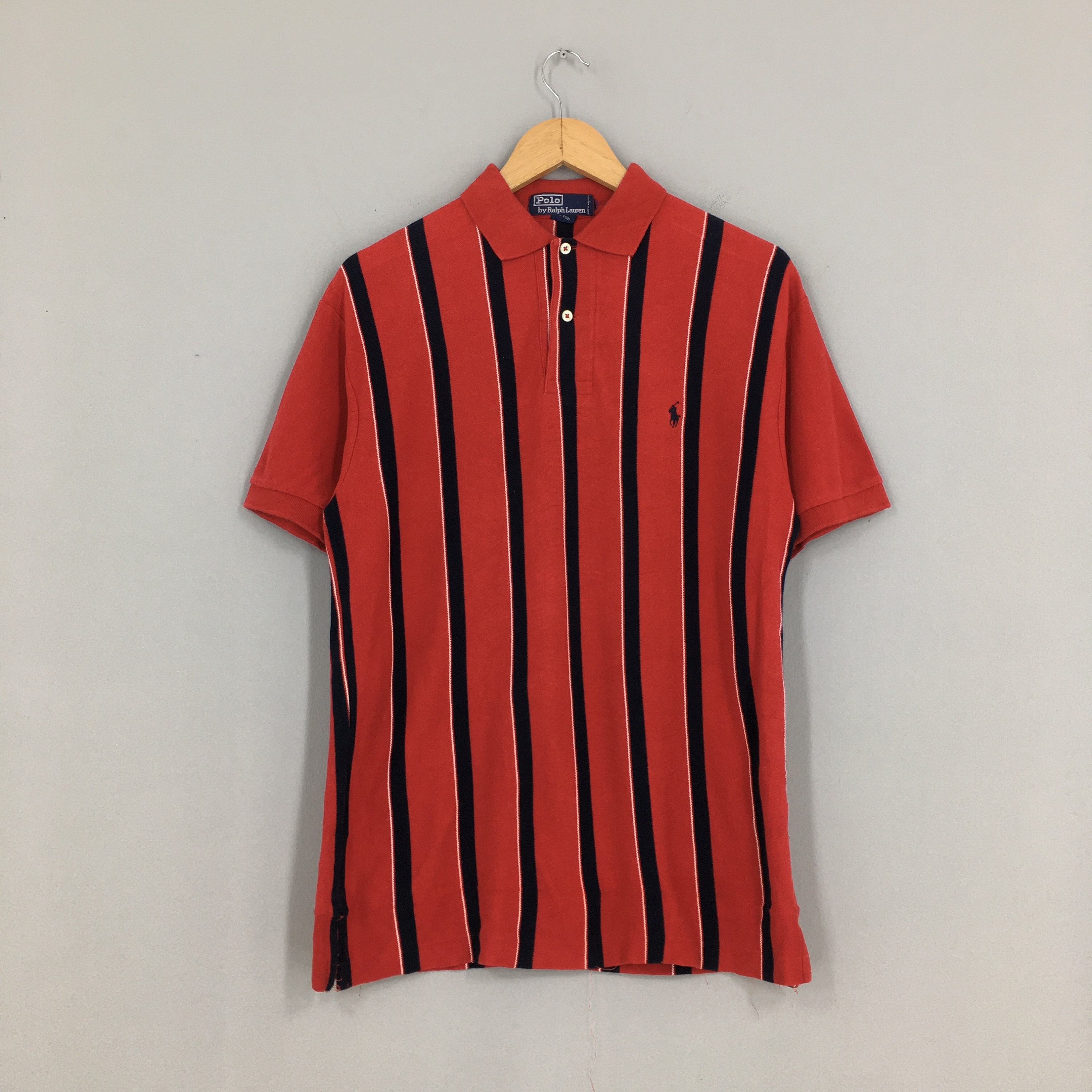 Vintage 90's Polo Ralph Lauren Striped Shirt Medium Hip | Etsy