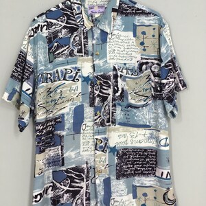 VTG RED RAYON MADE IN HAWAII HAWAIIAN ALOHA SHIRT TIKI ROCKABILLY SURF M 40”