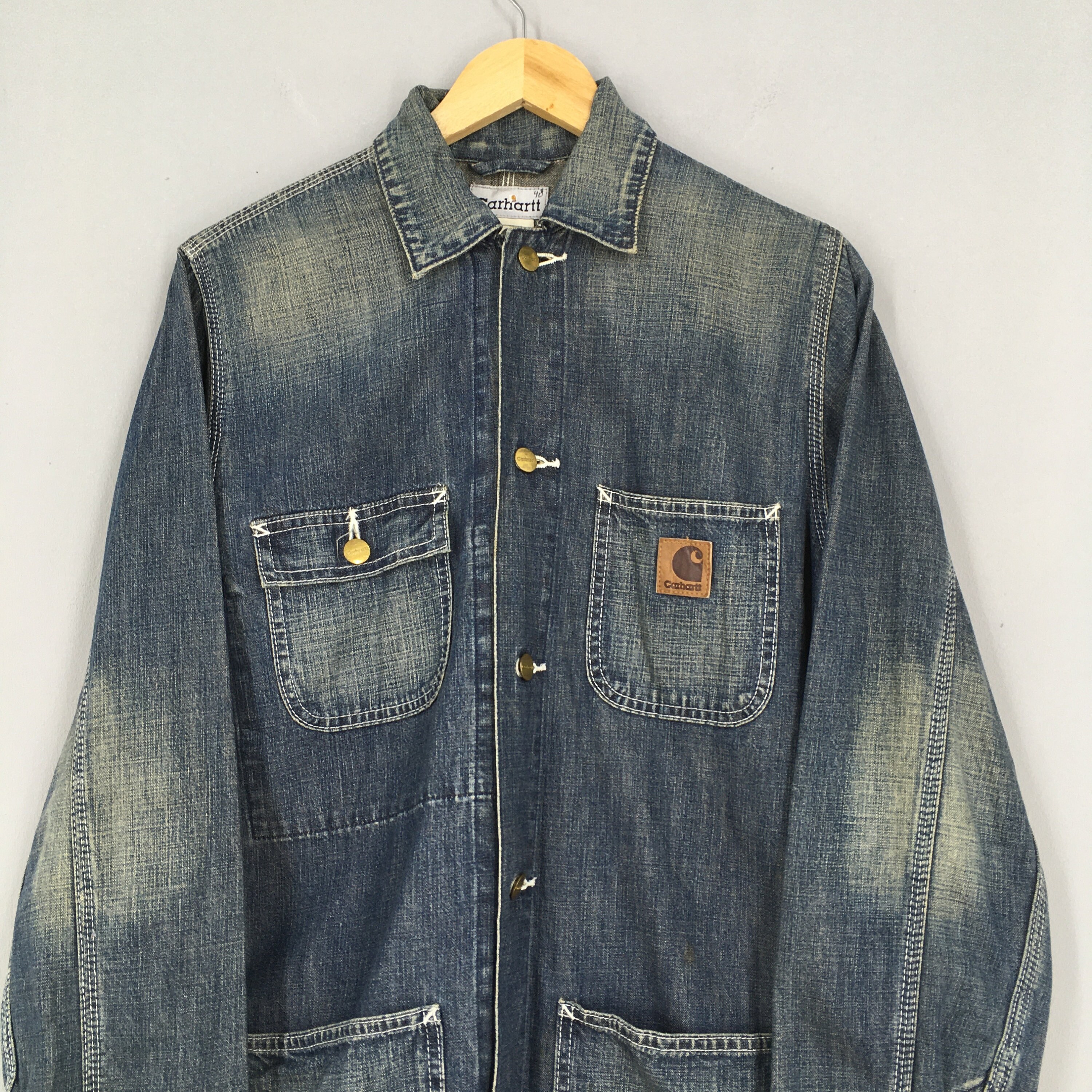 90's CARHARTT Michigan Chore Coat デトロイト VINTAGE CARHARTT MICHIGAN CHORE LINED WORKER JACKET 1990S
