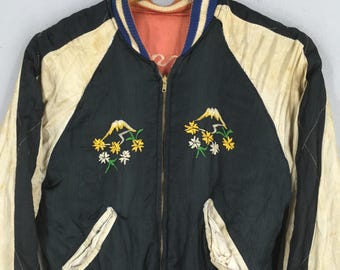ジャケット・アウター Replica Sukajan 50s Vintage 1950's Sukajan Japan Phoenix Eagle Jacket Small Sukajan