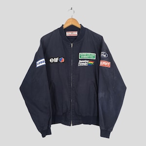 Chaqueta vintage Benetton Mild Seven Formula 1 de los 90, bordada, talla XL, equipo F1 United Colors, Benetton Italy Racing Camel, Ford Mobil Jacket XL