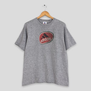 Vintage 90&#39;s Adidas Equipment T shirt Medium Adidas Big Logo Adidas Streetwear Adidas Three Stripes Football Sports Tees Size M
