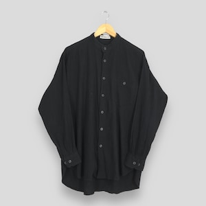 Vintage Issey Miyake Men Pleated Black Shirt Medium Issey Miyake Japanese Designer Button Down Issey Permanente Japan Casual Shirt Baggy M