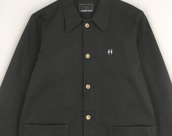 number(n)ine 本人期　タイム期　シルクブルゾン　01ss Vintage Number (n)ine Black Frenchwork Jacket Large Takahiro