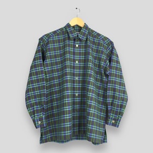 Vintage Issey Miyake Plaid Wool Shirt Medium IM Product Japan Designer Issey Miyake Plaid Checkered Miyake Design Studio Oxfords Size M