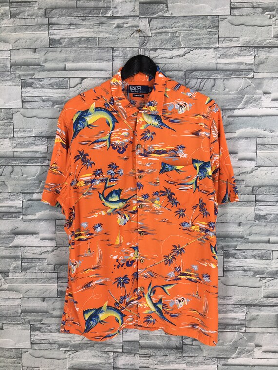 vintage ralph lauren hawaiian shirt