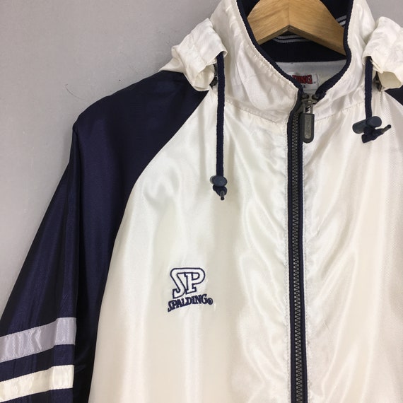 Vintage 90's Spalding Hoodie Windbreaker Jacket Xlarge Vintage 90's Spalding Hoodie Windbreaker Jacket Xlarge