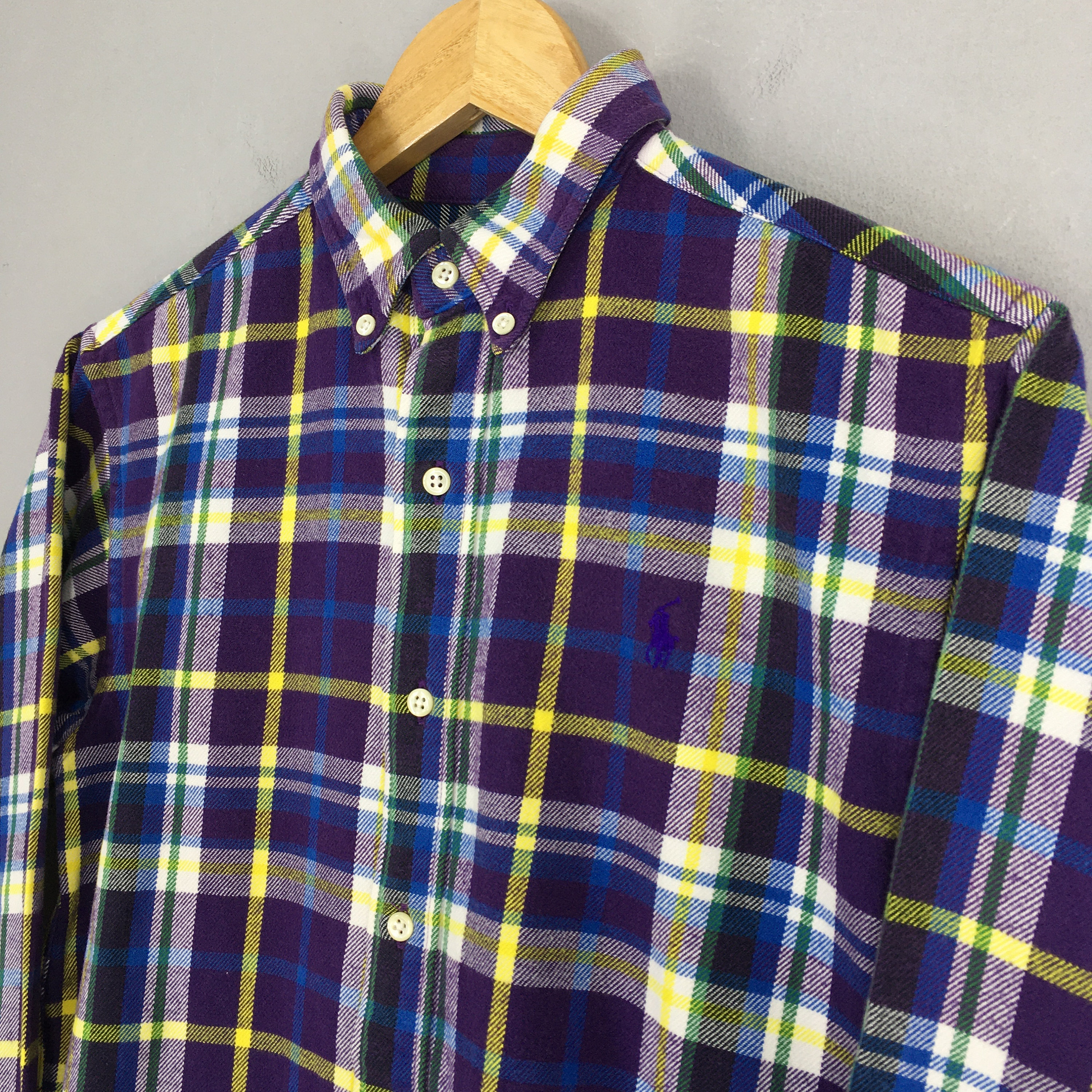 トップス Ralph Lauren frannel check shirt 90s Polo by Ralph Lauren Vintage 90s Multicolor Plaid Check