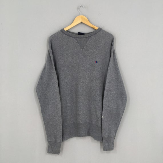 Vintage Champion Gray Jumper Sweater Large Men Cha