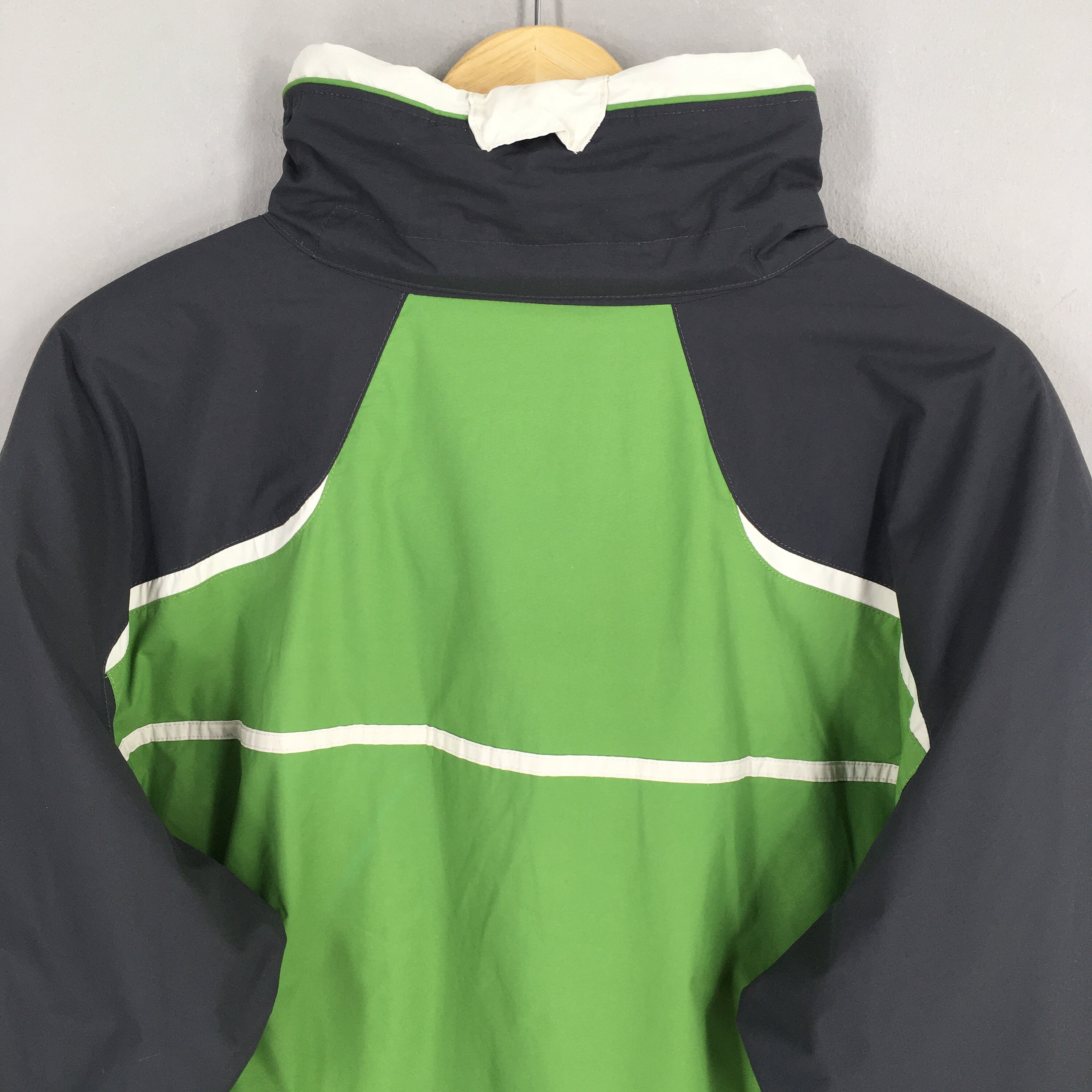 Vintage Columbia Windbreaker Green Jacket Large 90's