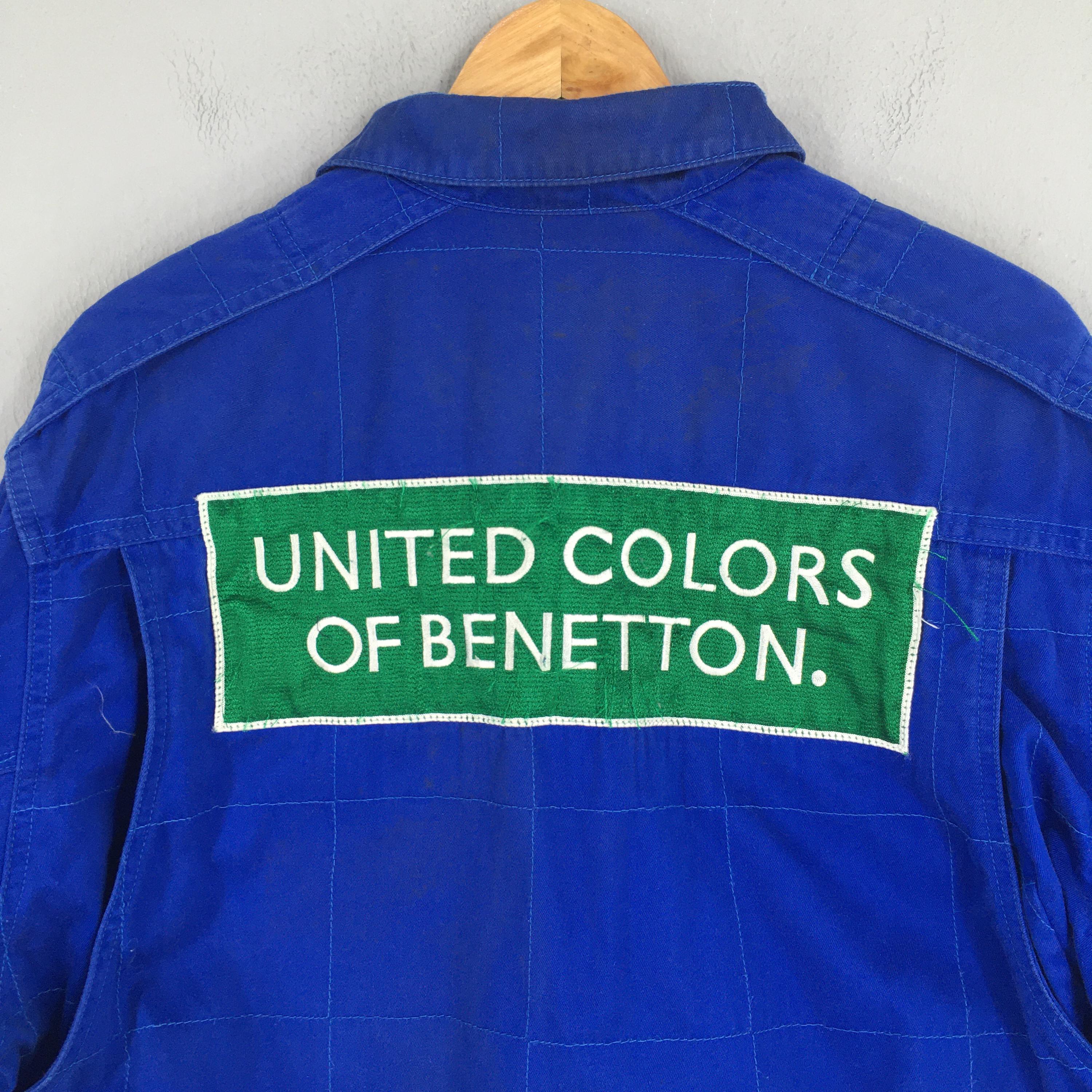 Vintage 90s Benetton Formula 1 Multicolor Jacket Large F1 Grand 