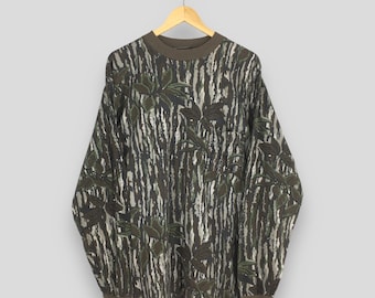 トップス 90s jerzees mossy oak real tree sweat m Vintage 90s Jerzees Outdoors Mossy Oak break up real | Depop
