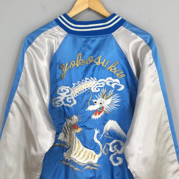 Vintage Sukajan Yokosuka Dragon Souvenir Jacket Xlarge 1980s
