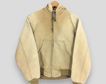 Vintage 90s Carhartt Chore Duck Canvas Hoodie Jacket Workwear