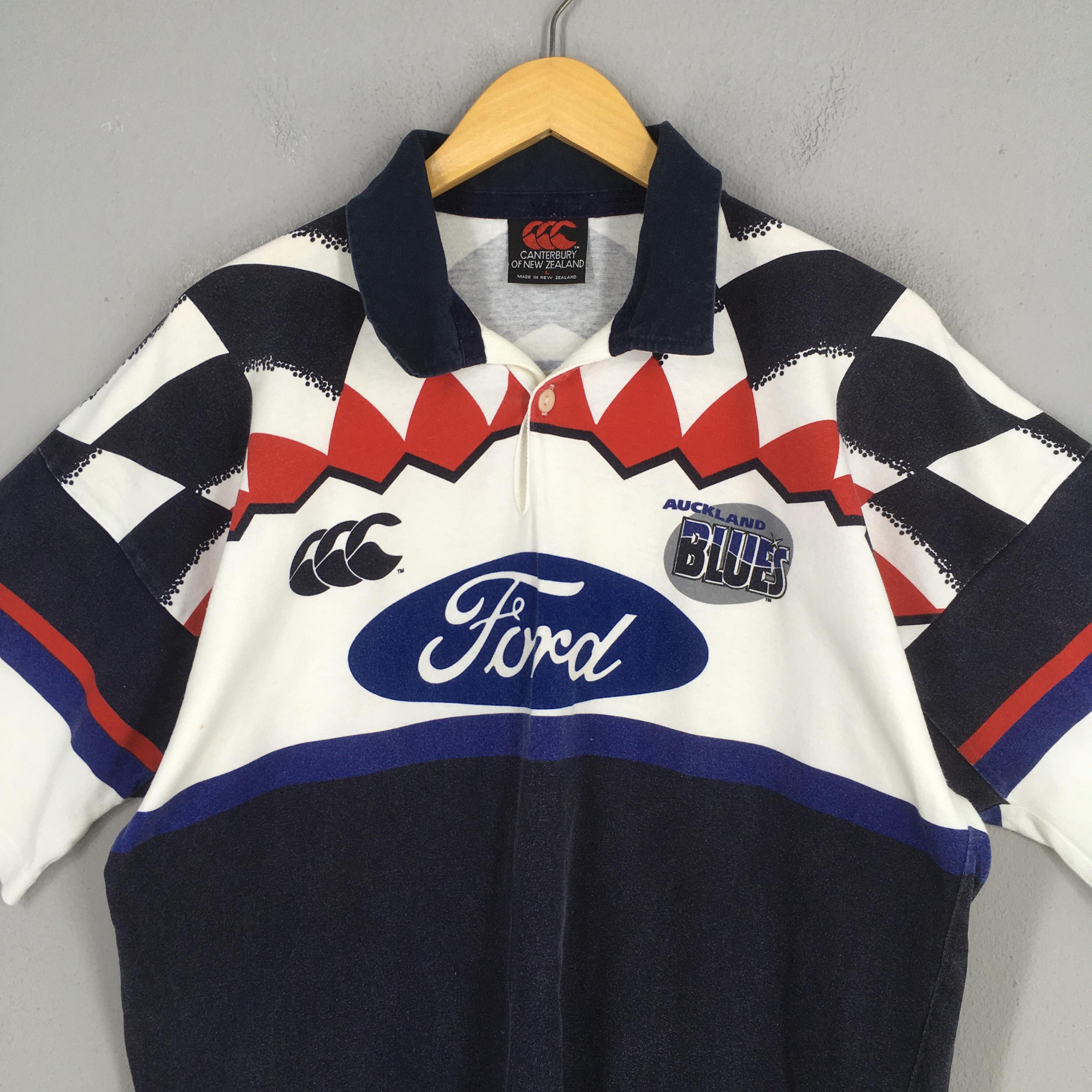 Vintage 1997 Canterbury Auckland Blues Super 12 Rugby Jersey Large
