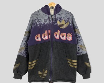 Adidas Sherpa Jacket - Etsy