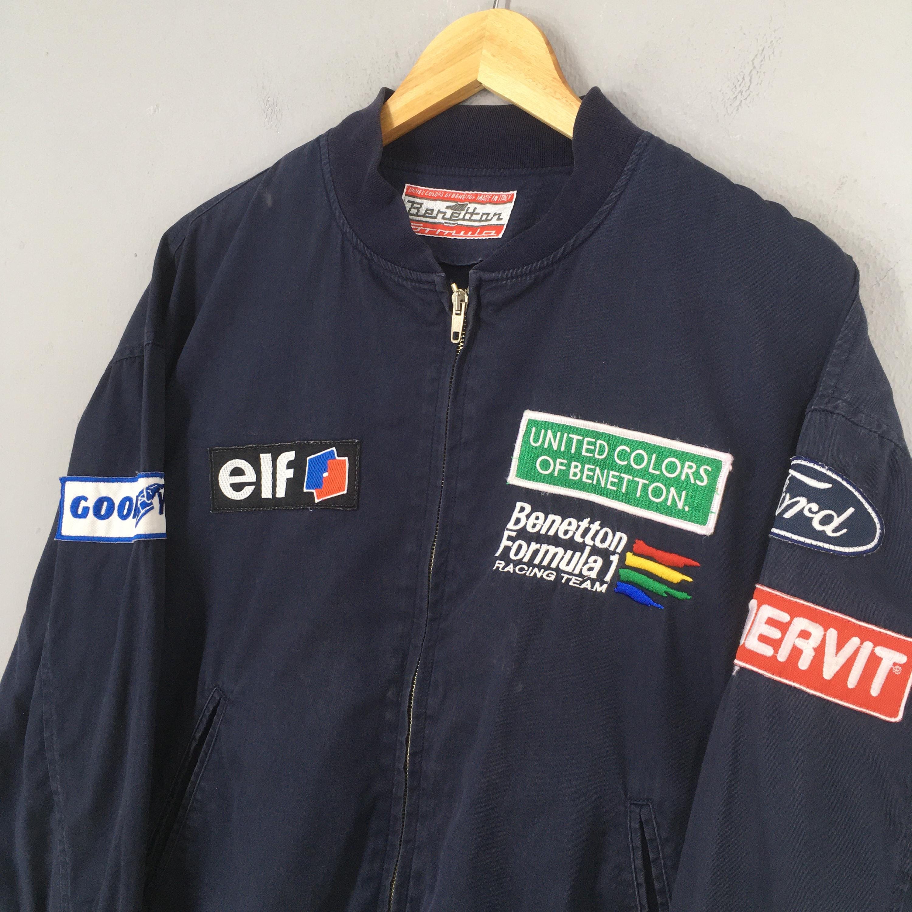 Benetton Formula 1 コーチジャケット Vintage Benetton Mild Seven Formula 1 Embroidered Jacket