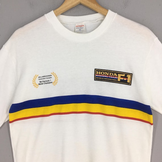 Vintage 90s Honda Racing Formula 1 Tshirt Medium Grand Prix Racing