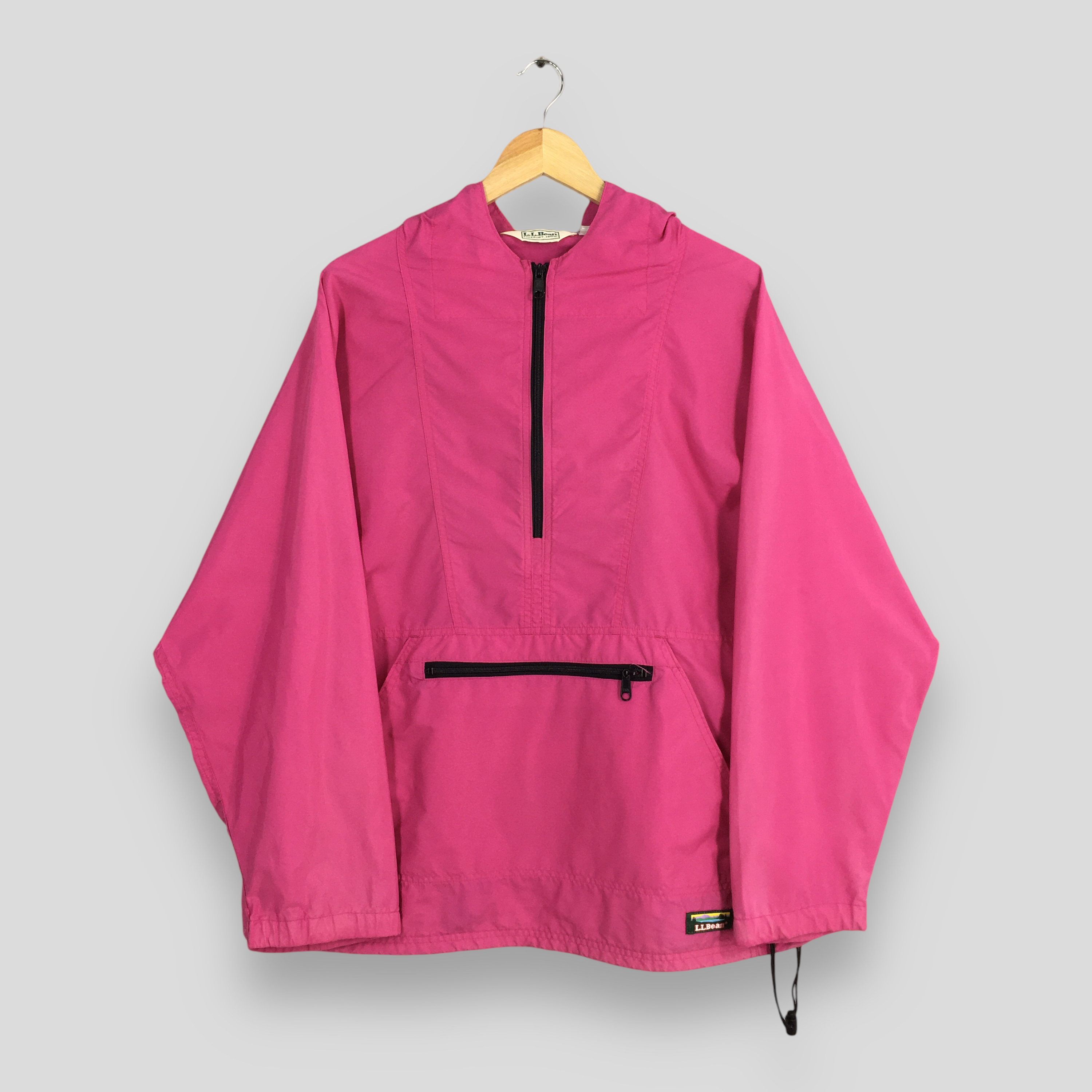Vintage LL Bean Anorak Hoodie Jacket Xlarge 90s LL Bean Women Pink