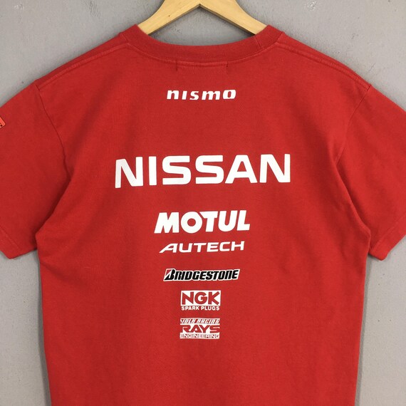 Vintage Nissan Racing Motul Autech Red Tshirt Medium Nismo Sports