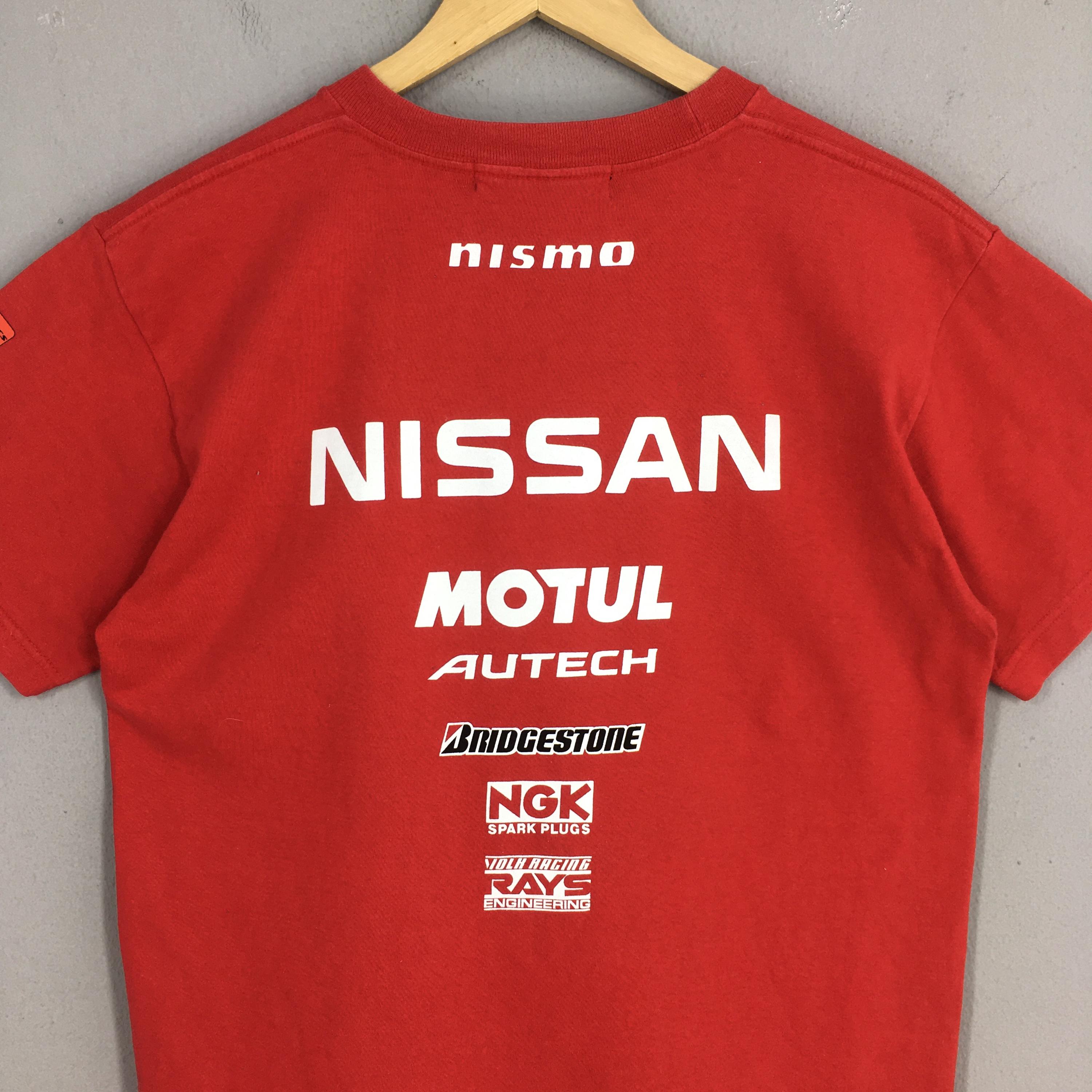 Vintage Nissan Racing Motul Autech Red Tshirt Medium Nismo Sports